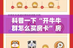 科普一下“开牛牛群怎么买房卡”房卡使用教程