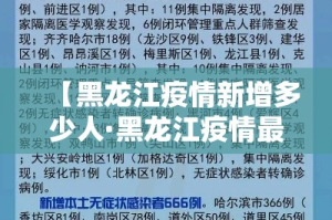 【黑龙江疫情新增多少人·黑龙江疫情最新2020今天新增几个人】