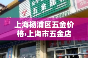上海杨浦区五金价格›上海市五金店