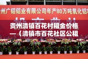 贵州清镇百花村租金价格—（清镇市百花社区公租房建设项目）