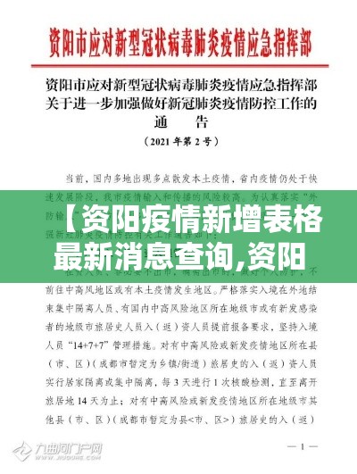 【资阳疫情新增表格最新消息查询,资阳市新冠肺炎疫情】 【资阳疫情新增表格最新消息查询,资阳市新冠肺炎疫情】