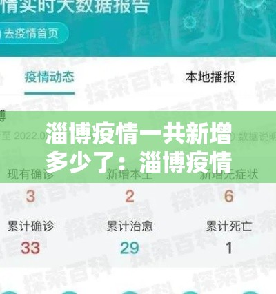 淄博疫情一共新增多少了：淄博疫情病例