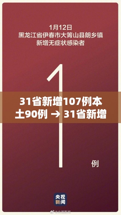 31省新增107例本土90例 → 31省新增22例本土8例 31省新增107例本土90例 → 31省新增22例本土8例