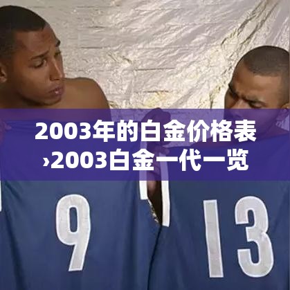 2003年的白金价格表›2003白金一代一览表