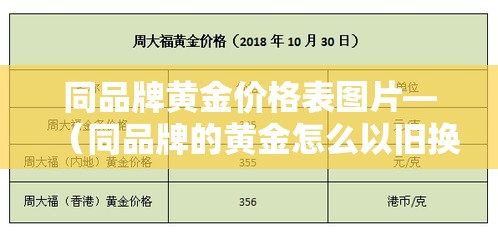 同品牌黄金价格表图片—（同品牌的黄金怎么以旧换新）