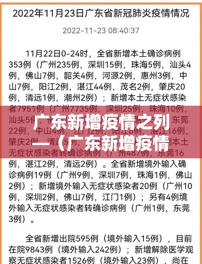 广东新增疫情之列—(广东新增疫情最新消息今天在那个地方) 广东新增疫情之列—(广东新增疫情最新消息今天在那个地方)