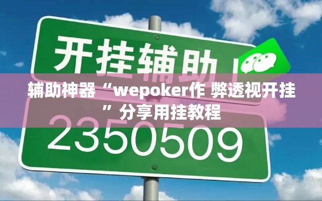 辅助神器“wepoker作 弊透视开挂”分享用挂教程