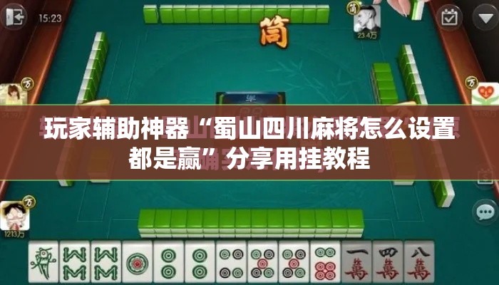 玩家辅助神器“蜀山四川麻将怎么设置都是赢”分享用挂教程