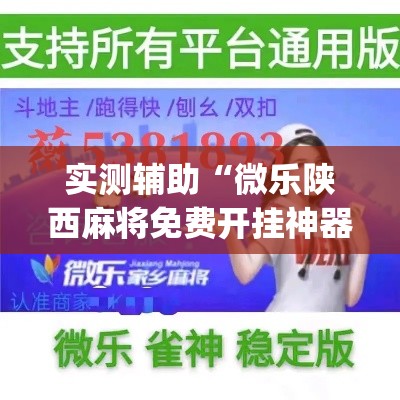 实测辅助“微乐陕西麻将免费开挂神器”专业师傅带你一起了解(确实有挂