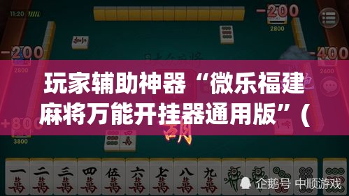 玩家辅助神器“微乐福建麻将万能开挂器通用版”(作弊)辅助透视教程