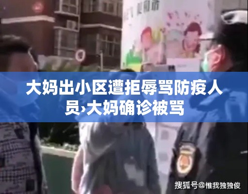 大妈出小区遭拒辱骂防疫人员›大妈确诊被骂