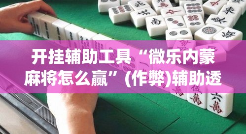 开挂辅助工具“微乐内蒙麻将怎么赢”(作弊)辅助透视教程