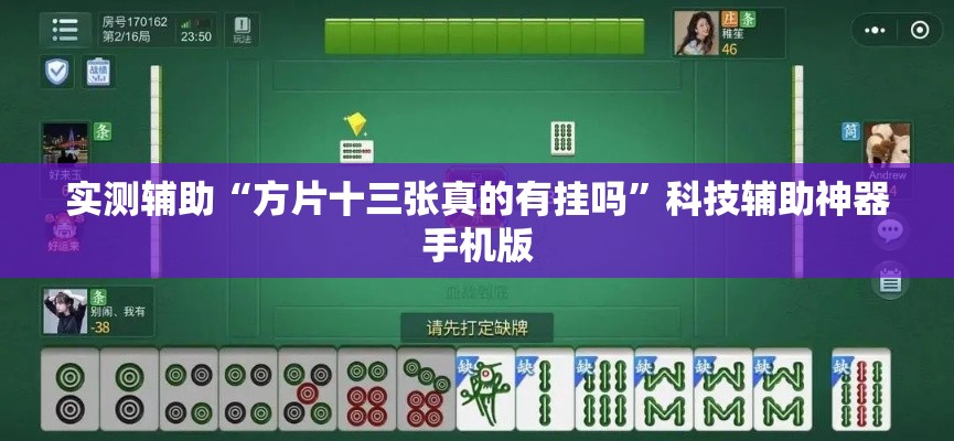 实测辅助“方片十三张真的有挂吗	”科技辅助神器手机版