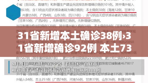 31省新增本土确诊38例›31省新增确诊92例 本土73例